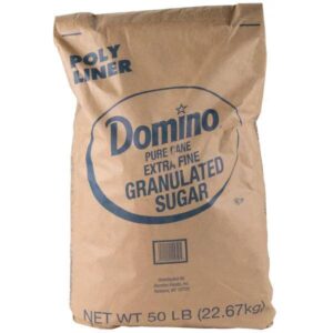50lb Domino Sugar Pure Cane Extra Fine Granulated Sugar