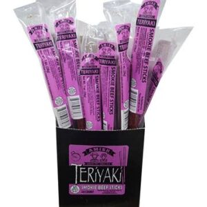 Amish Teriyaki Beef Sticks 24 Count Box