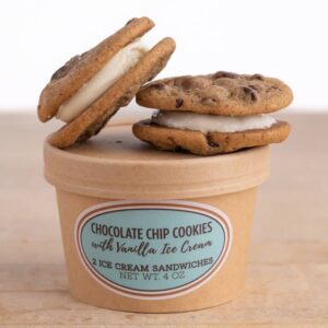 Award Winning Chocolate Chip Ice Cream Sandwiches-2 Count