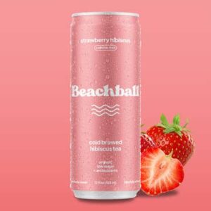 Beachball Organic Iced Tea Can - Strawberry Hibiscus