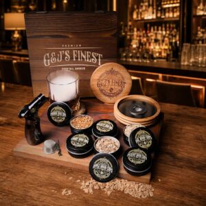 Cherrywood Whiskey Smoker Kit W/Wood Box