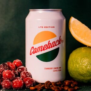 Cranberry Lemon Lime Coffee Soda Case- 24 Cans