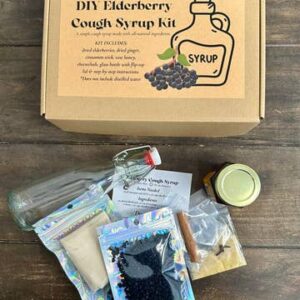 Diy Elderberry Cough Syrup Kit (No Labels)