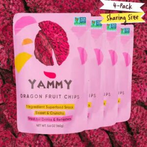 Dried Dragon Fruit Chips: Sweet & Crunchy Vegan Gf Snack