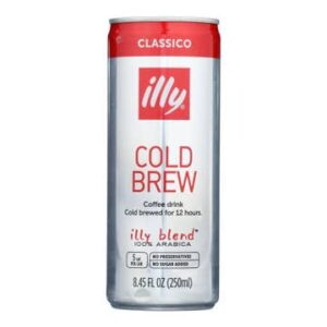 Illy Cold Brew Coffee Drink, Case of 12 - 8.45 Fl oz