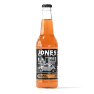 Jones Orange & Cream Cane Sugar Soda, 12ct Glass Bottles
