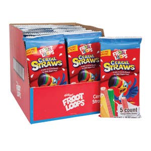 Kellogg's Froot Loops Cereal Straws 5PC/13CT/1.76oz