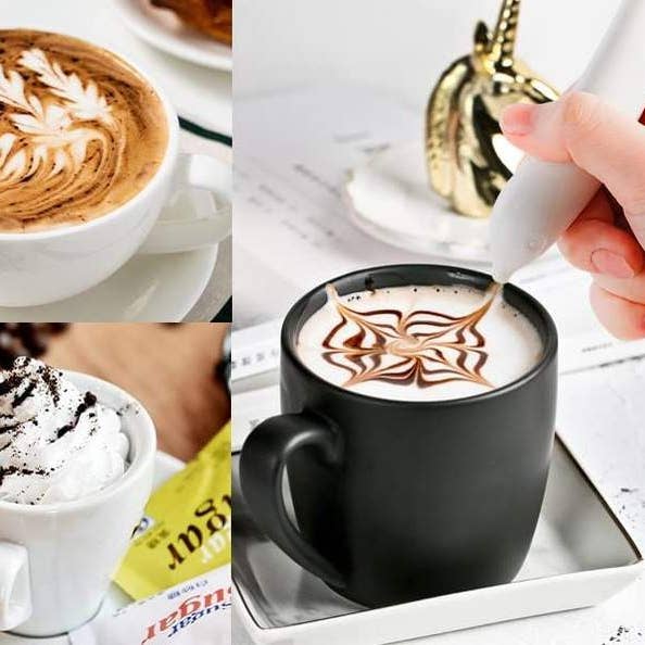 Latte Pen Electric Coffee Pen Spice Pen For Food Art Diy Cre