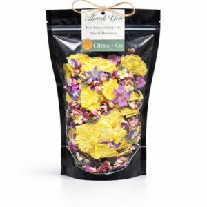 Luxury Dehydrated Pineapple Garnish with Edible Flowers