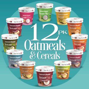 Organic Instant Oatmeals & Cereals - Variety Pack (12 Cups)