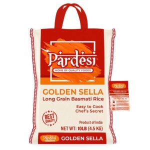 Pardesi Foods Golden Sella Basmati Rice 10lb