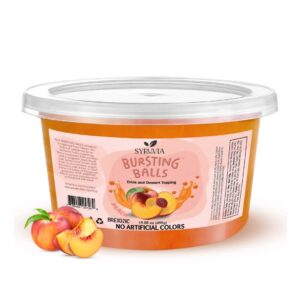 Peach Flavored Popping Boba 1 lb