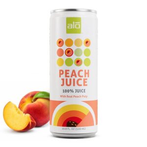 Peach Juice/ 100% Juice/ 10.8 Fl oz Pack of 12