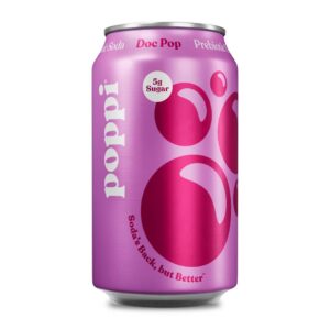 poppi Prebiotic Soda, Doc Pop, 12oz