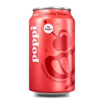 poppi Prebiotic Soda, Shirley Temple, 12oz