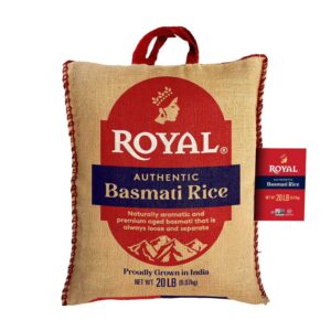 Royal 20lb Basmati Aromatic Premium White Rice
