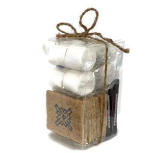 S'mores Kit with Custom Logo or Message On Graham Cracker