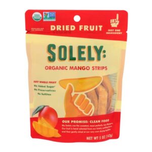 Solely Fruit Dried Mango Org - Case of 6
