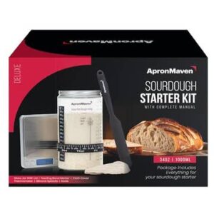 Sourdough Starter Kit - 34 oz Jar with Scale Gift Idea