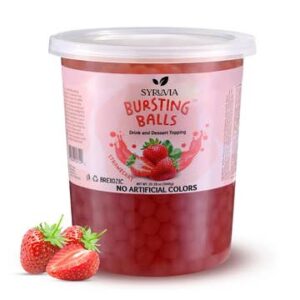 Strawberry Flavored Popping Boba 2 lb