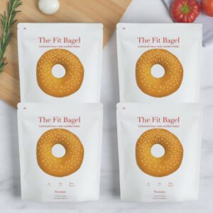 The Fit Bagel - Sesame Bagels, 4 Bags (16 Total Bagels)