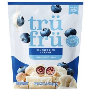 Tru Fru Freeze Dried Blueberries & Creme, 3.4 oz - Case of 6